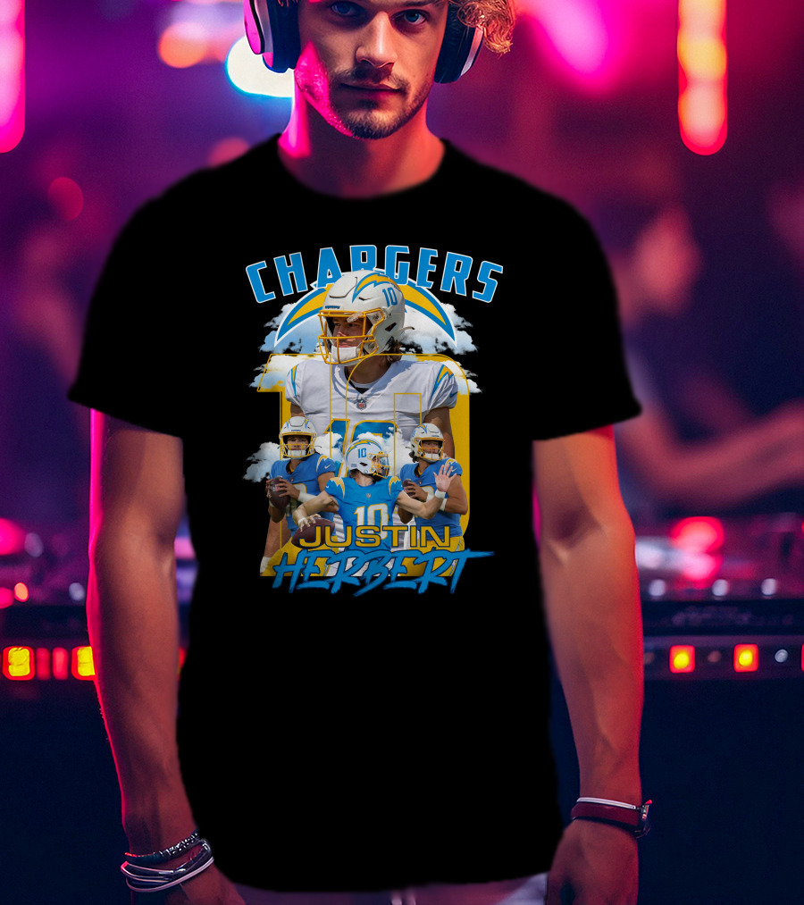 Chargers Justin Herbert NFL Football Star T-Shirt
