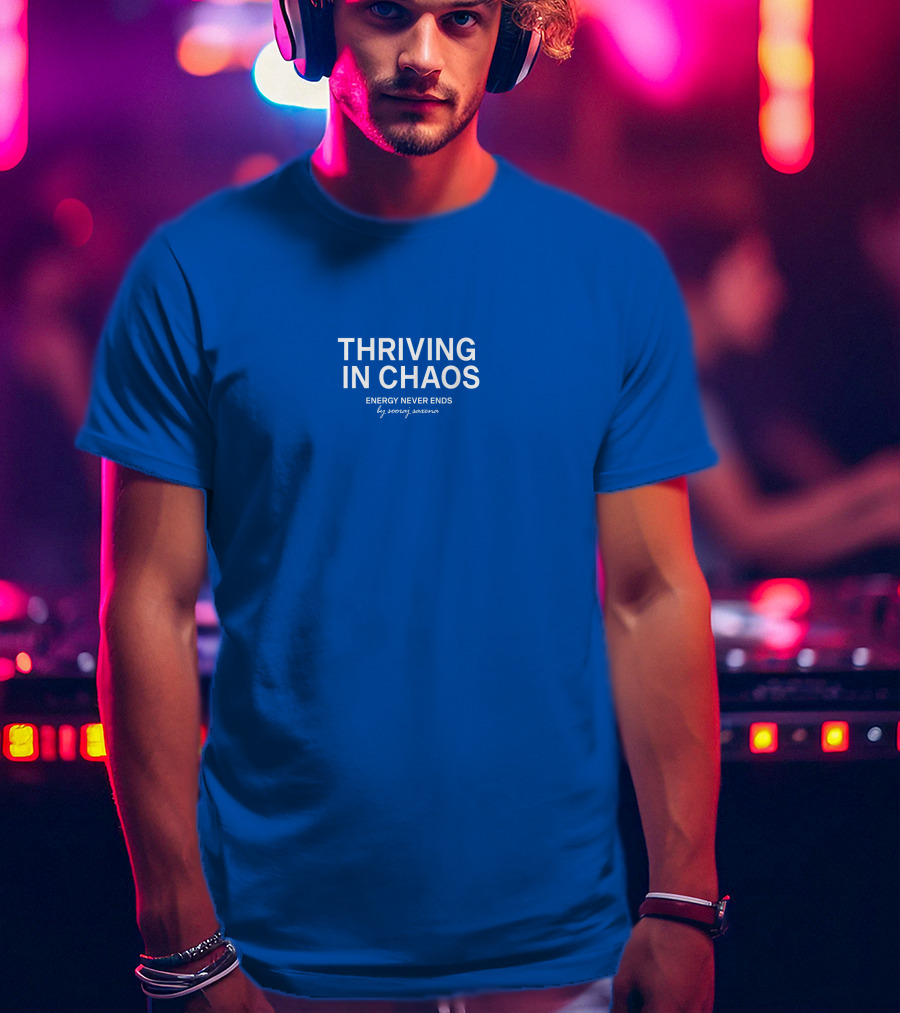 Shvkti Thriving In Chaos Energy Never Ends By Sonya Sweeney T-Shirt