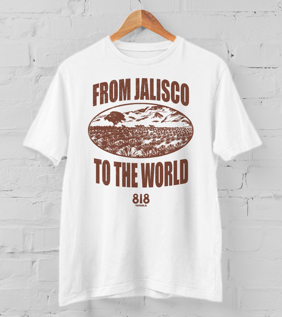 From Jalisco To The World 818 Tequila Scenic Agave Landscape T-Shirt