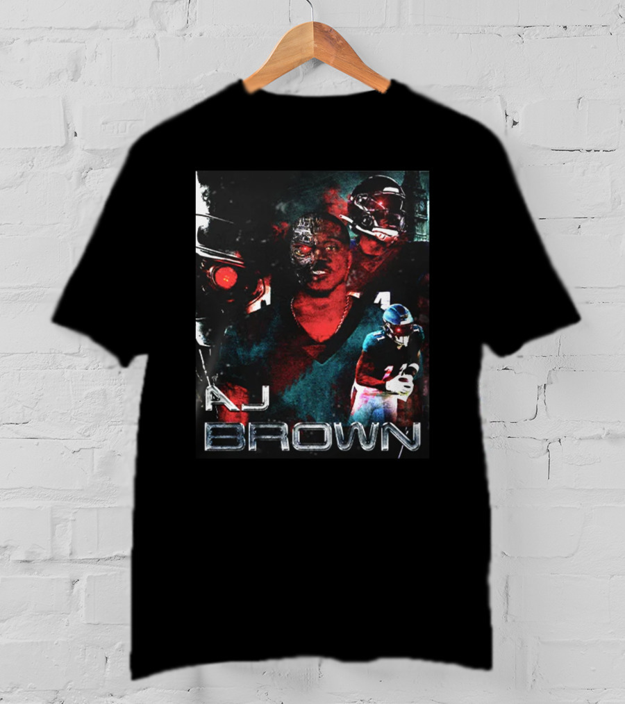 AJ Brown Terminator Game Men Iconic T-Shirt