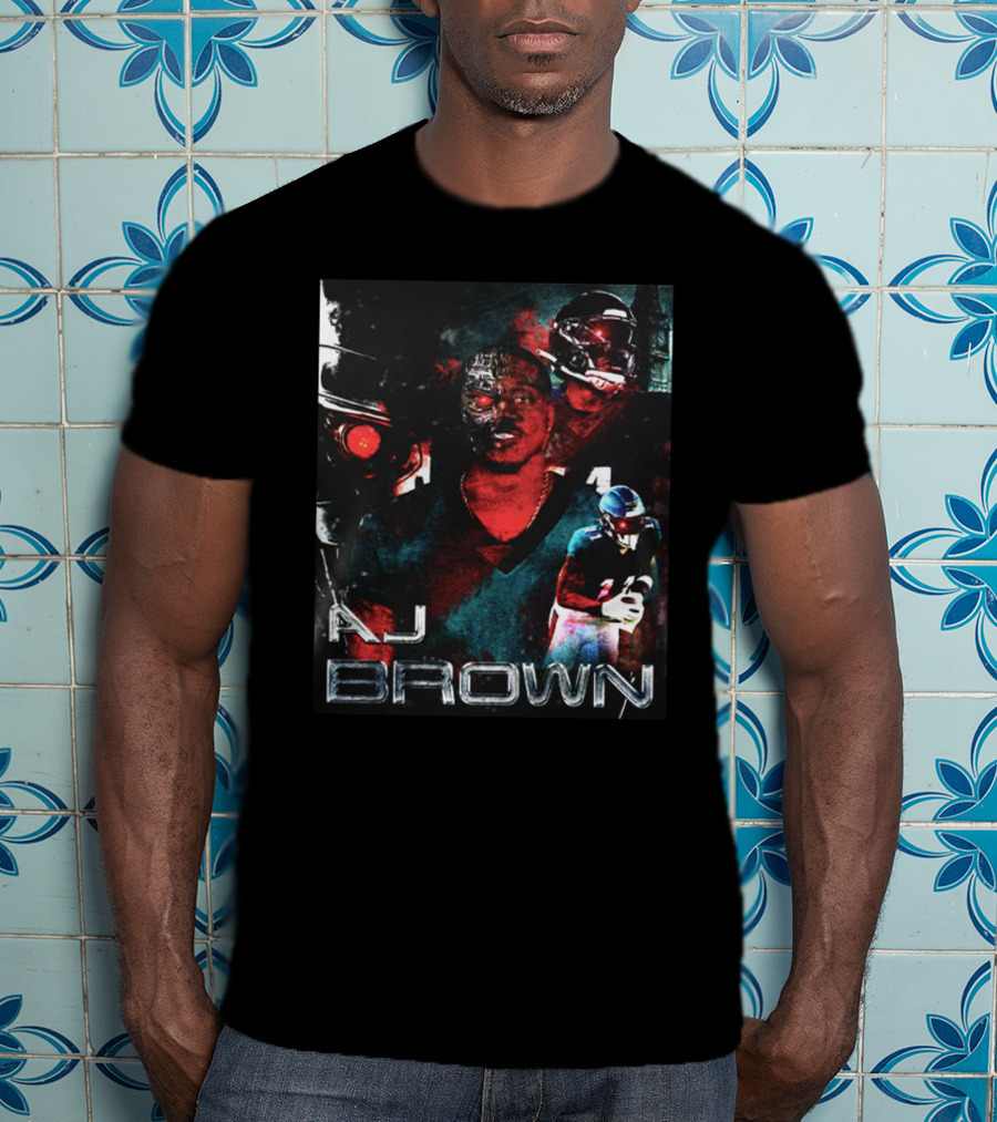 AJ Brown Terminator Game Men Iconic T-Shirt