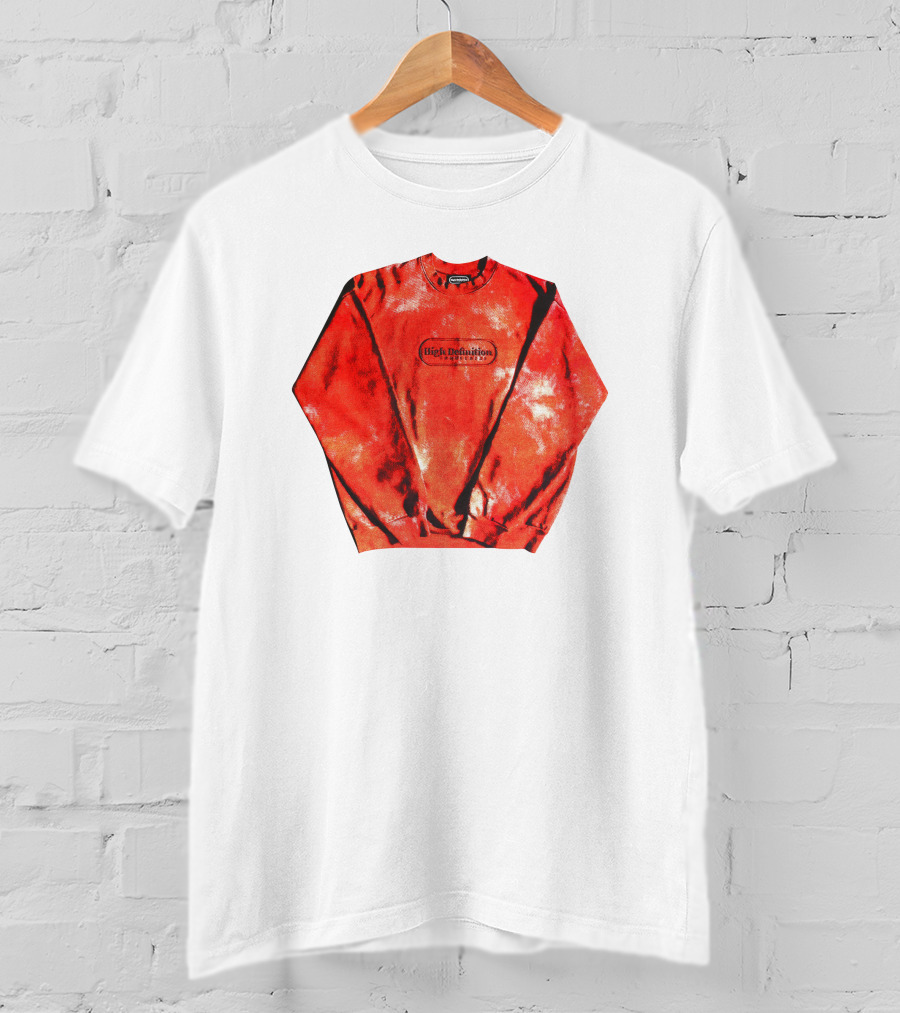 Hiidef3000 Hi Definition Red Black Tie Dye T-Shirt