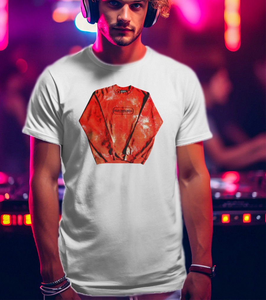 Hiidef3000 Hi Definition Red Black Tie Dye T-Shirt