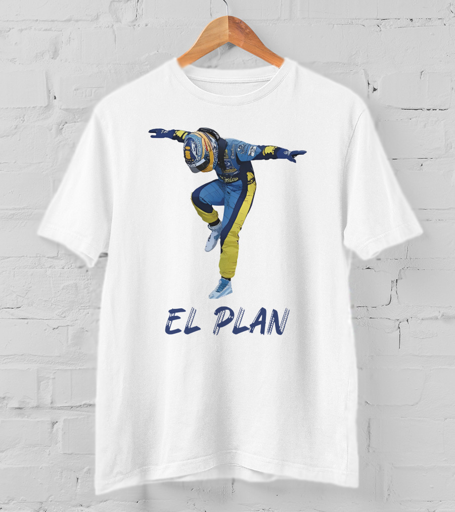 Memphis Grizzlies Fernando Alonso El Plan Racing Pose T-Shirt