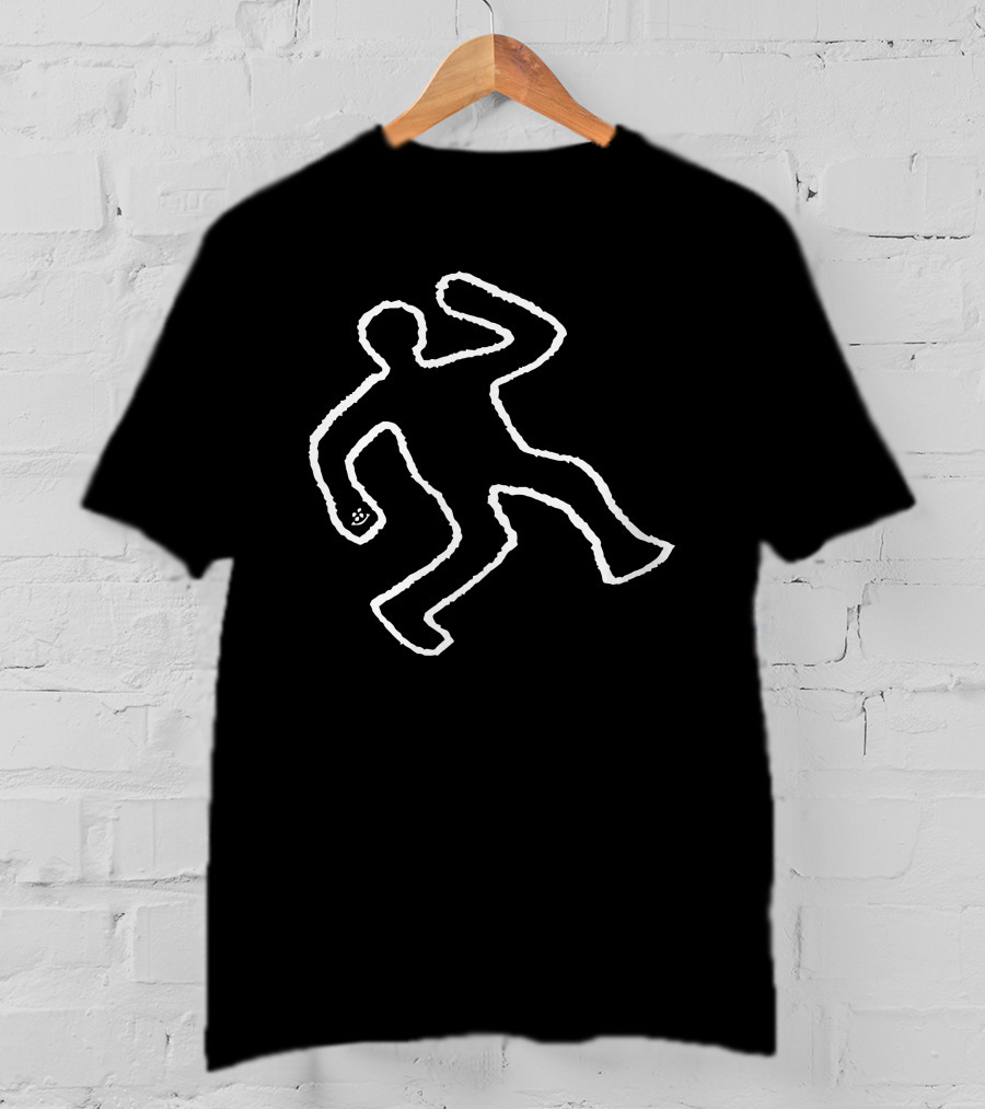 Patient Zero Ericdoa Crime Scene Chalk Outline T-Shirt