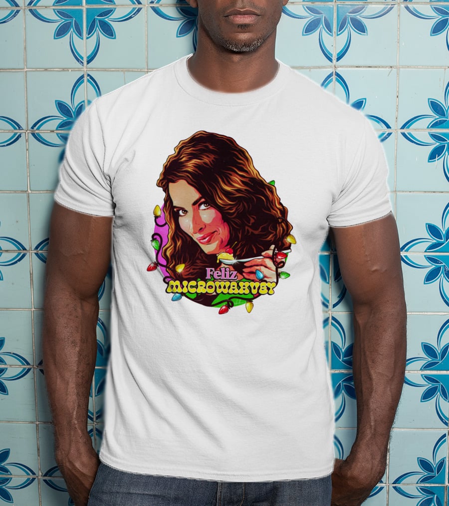 Nordacious Feliz Microwahvey Christmas Lights T-Shirt