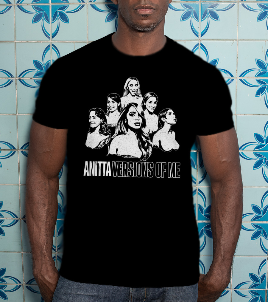 Anitta Versions Of Me Monochrome Fan Account T-Shirt
