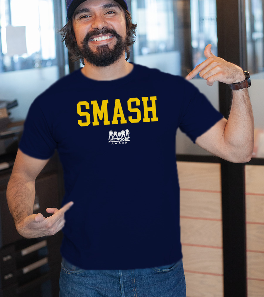 Michigan Football Smash Joe Moore Award T-Shirt