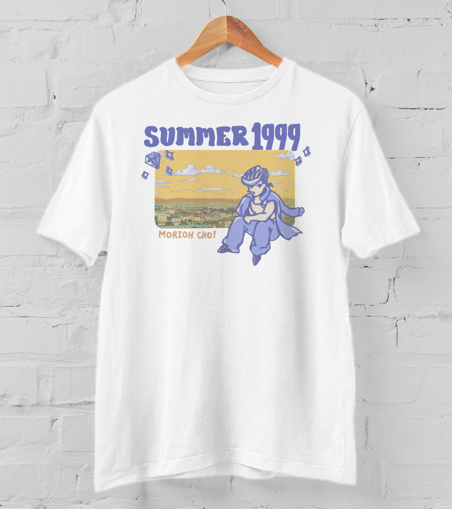 Summer 1999 Morioh Cho Diamond Cityscape With Character T-Shirt