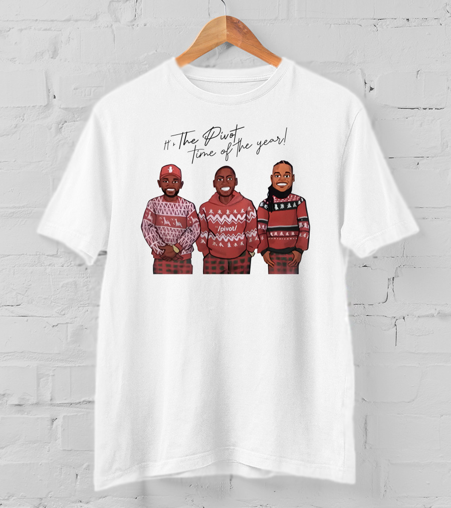 Ryan Clark The Pivot Time Of The Year Holiday Sweater Trio T-Shirt