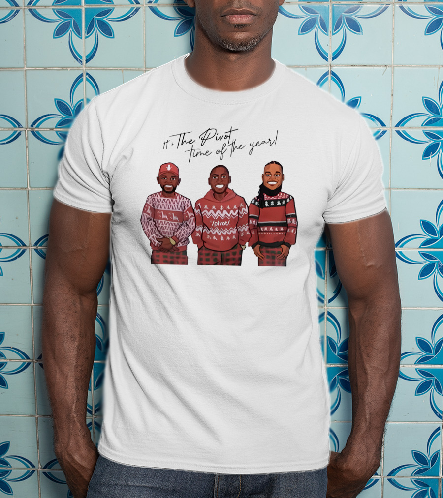 Ryan Clark The Pivot Time Of The Year Holiday Sweater Trio T-Shirt