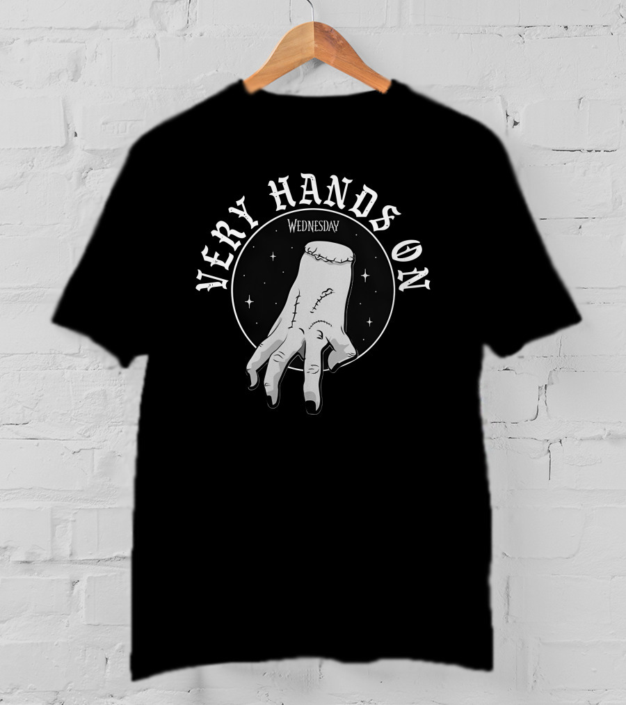 Wednesday Thing Very Hands On Creepy Hand T-Shirt