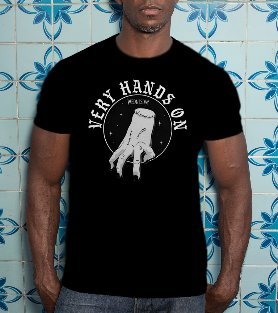 Wednesday Thing Very Hands On Creepy Hand T-Shirt