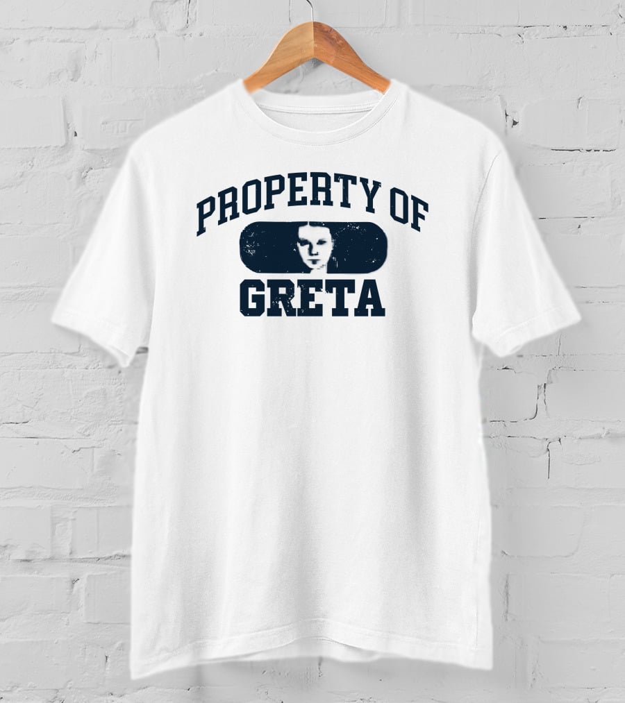 PROPERTY OF GRETA Monochrome Face T-Shirt