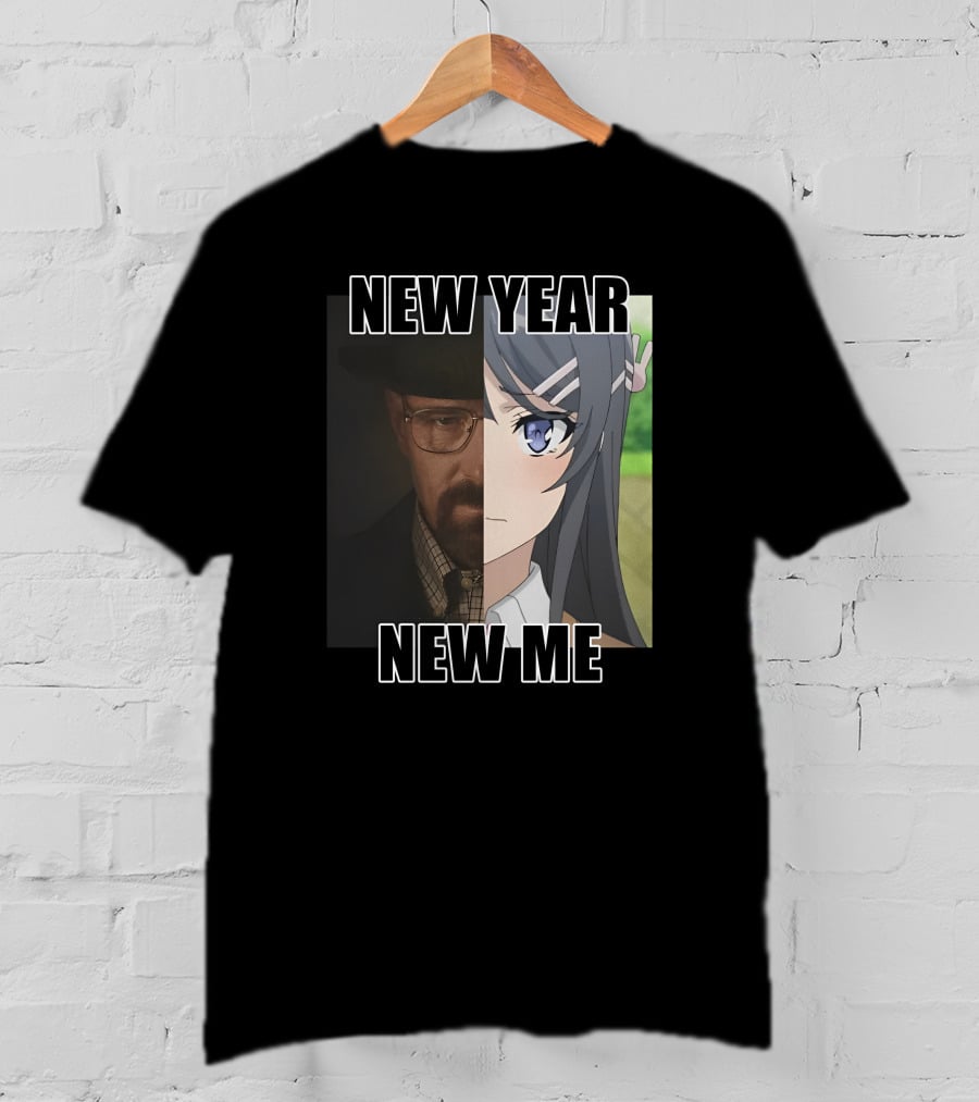 New Year New Me Walter White Anime Crossover T-Shirt