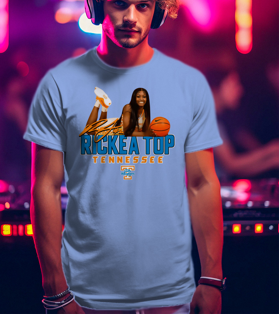 Rickea Top Tennessee Lady Vols Basketball Orange Mountain T-Shirt