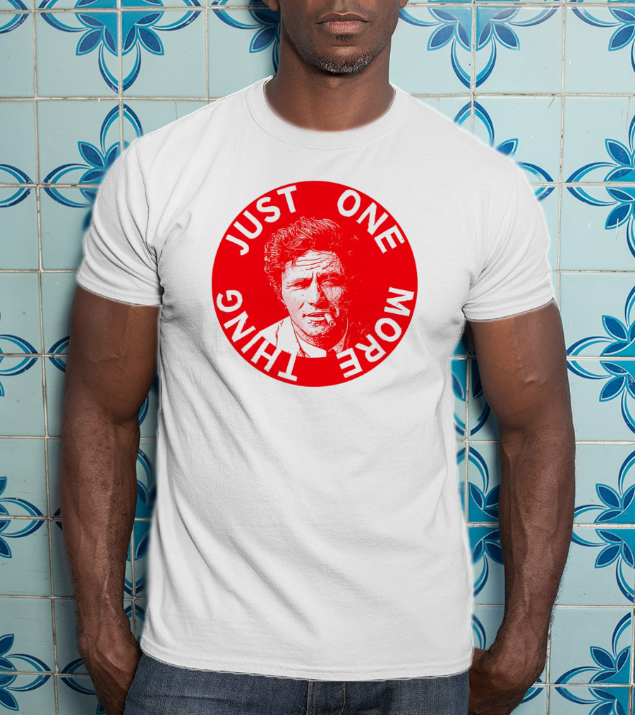 Just One More Thing Mysterious Bookshop Peter Falk T-Shirt