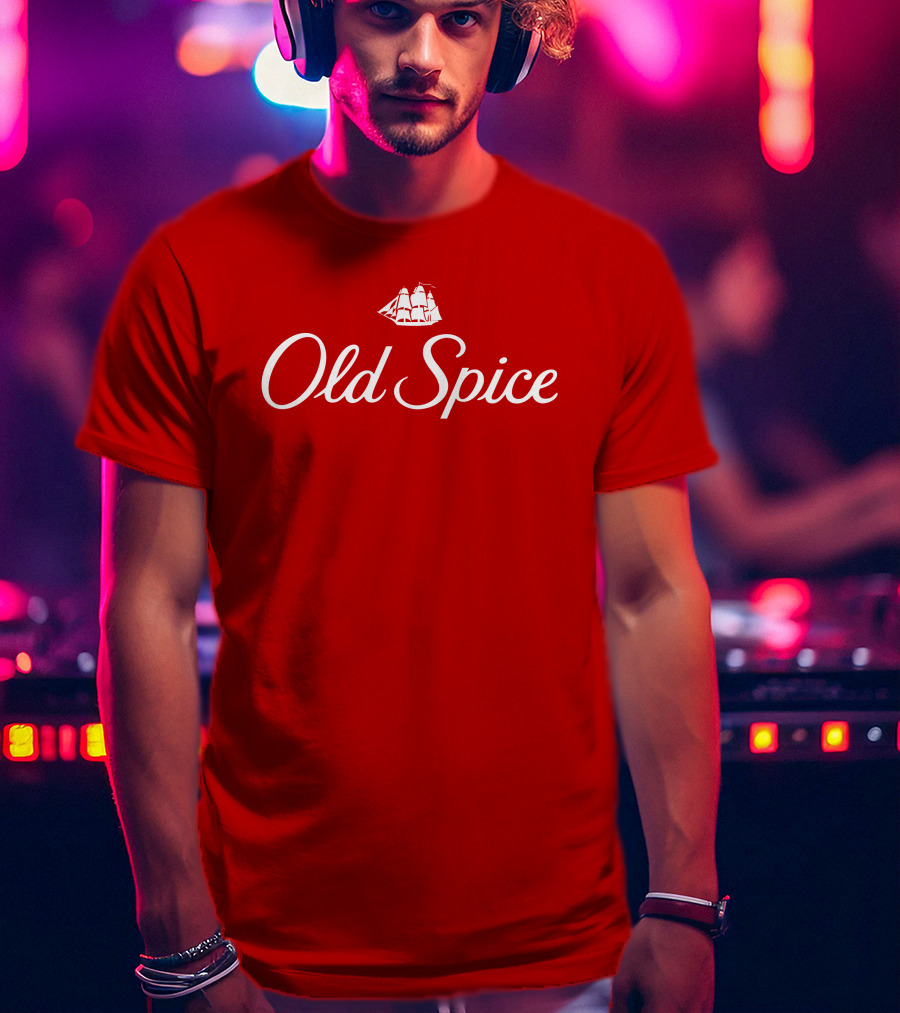 Old Spice Red Classic Ship T-Shirt