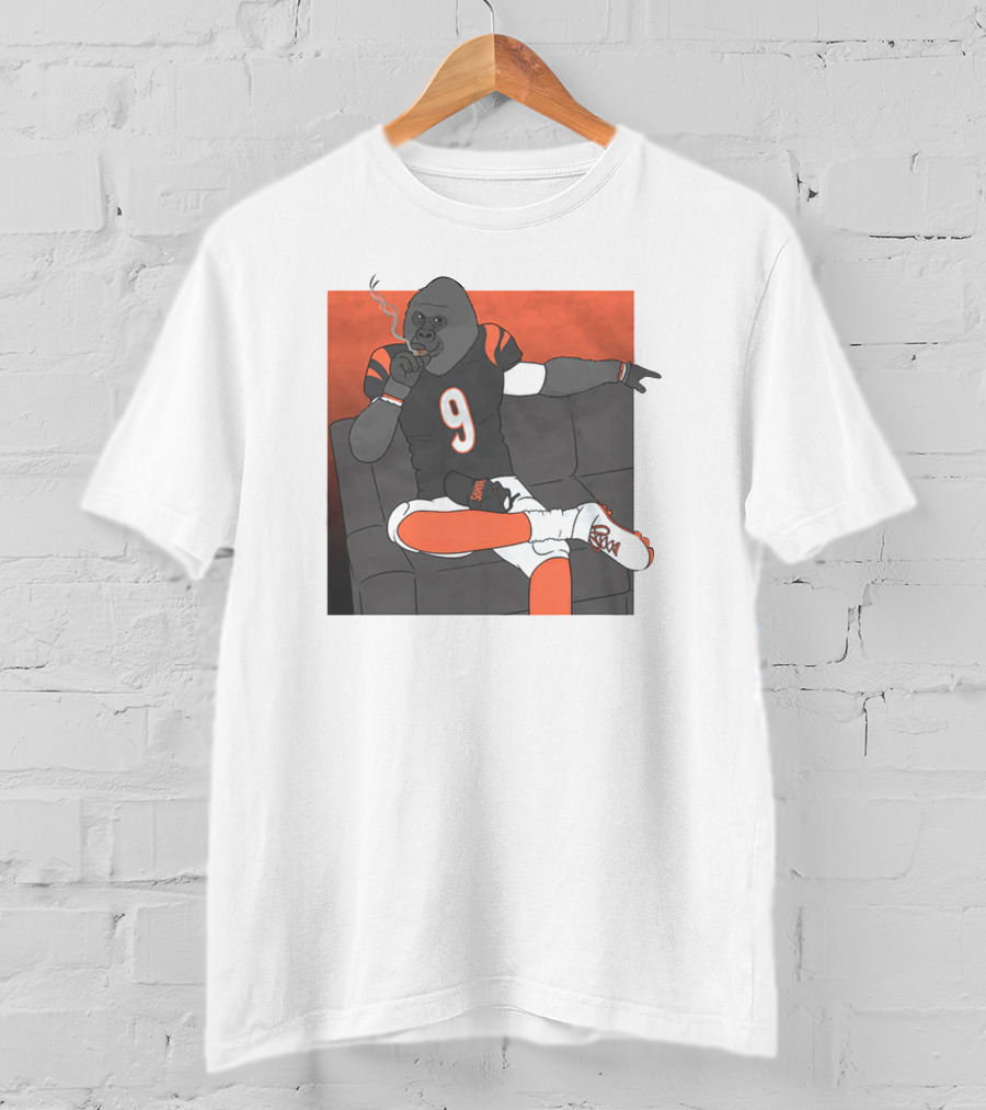 Hank Lockwood Harambe Cincinnati Football Smoker NFL Fan T-Shirt