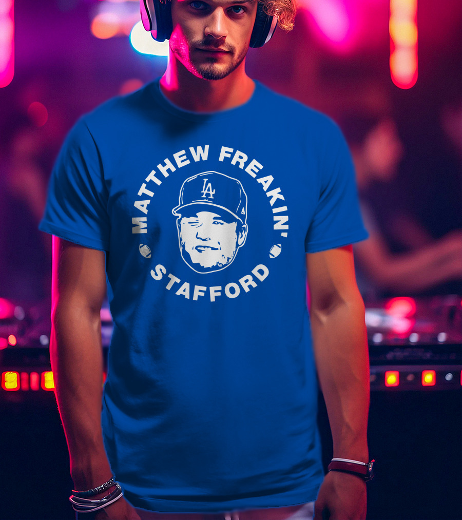 Matthew Freakin' Stafford LA Icon Winking Expression T-Shirt