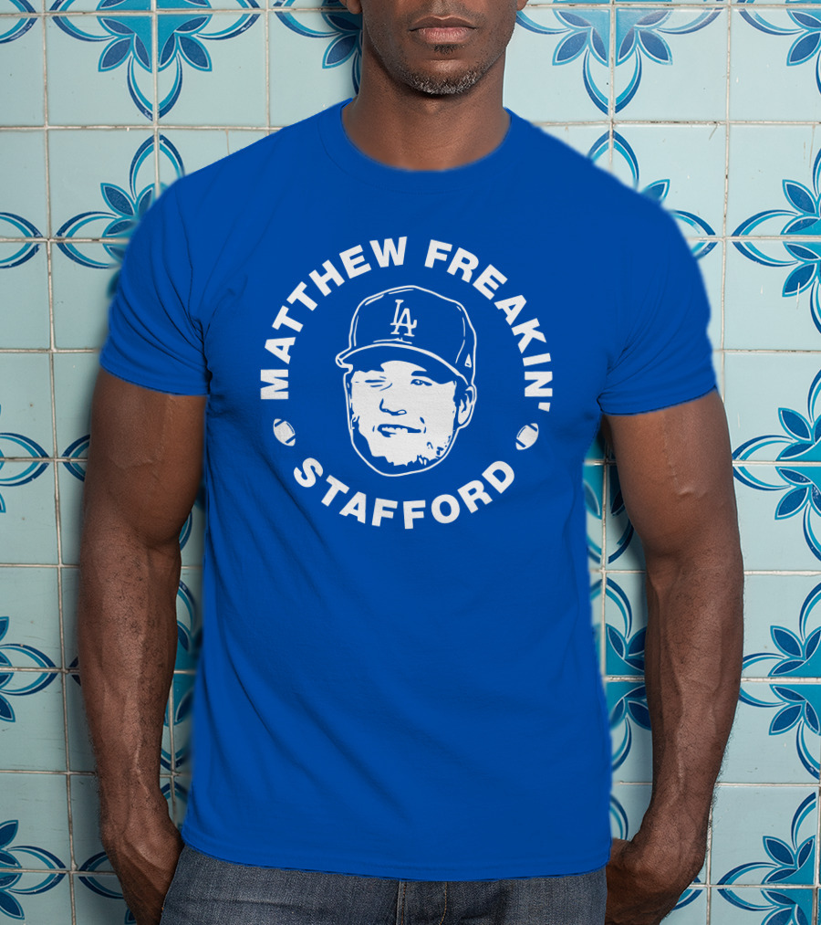 Matthew Freakin' Stafford LA Icon Winking Expression T-Shirt
