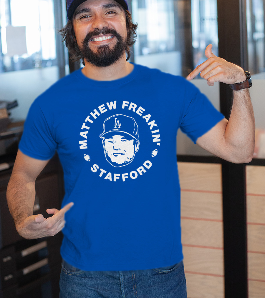 Matthew Freakin' Stafford LA Icon Winking Expression T-Shirt