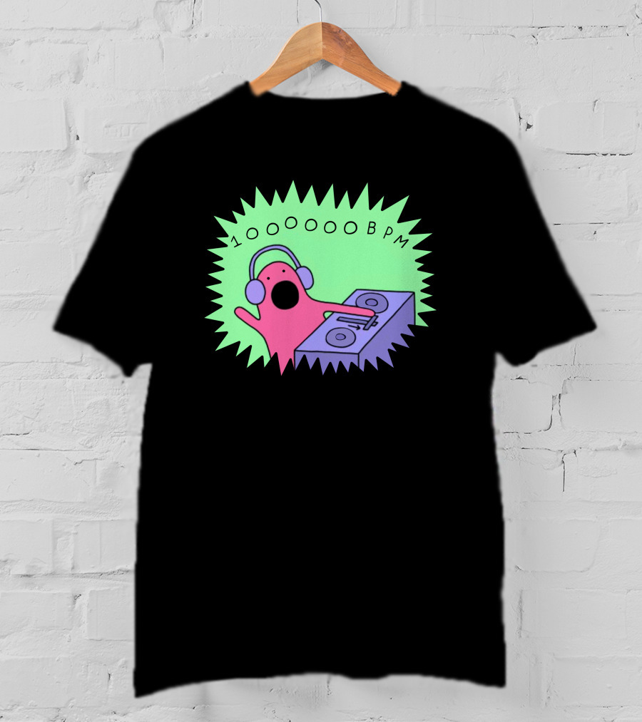 10OOOOBPM DJ Party Music Character T-Shirt