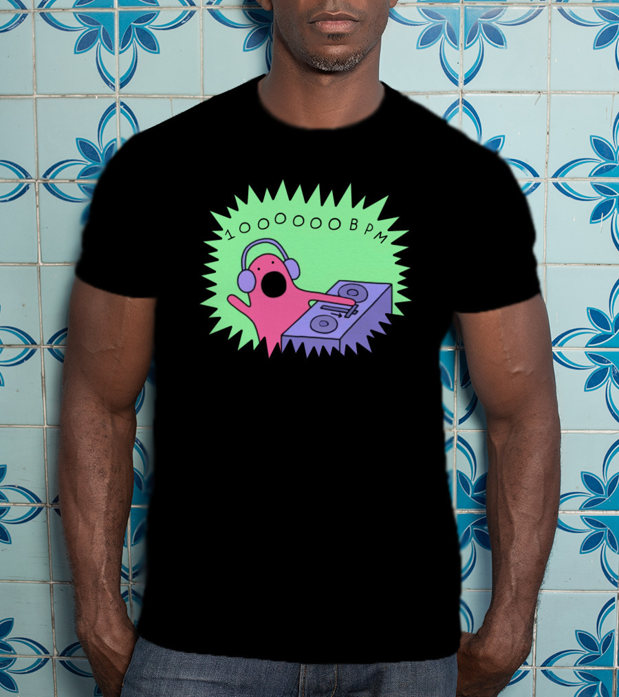 10OOOOBPM DJ Party Music Character T-Shirt