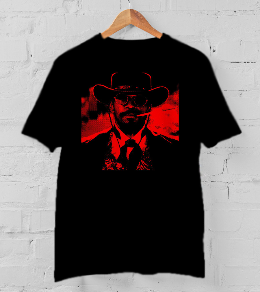 Django Unchained Red Suit Western Style Smoking Gunfighter T-Shirt
