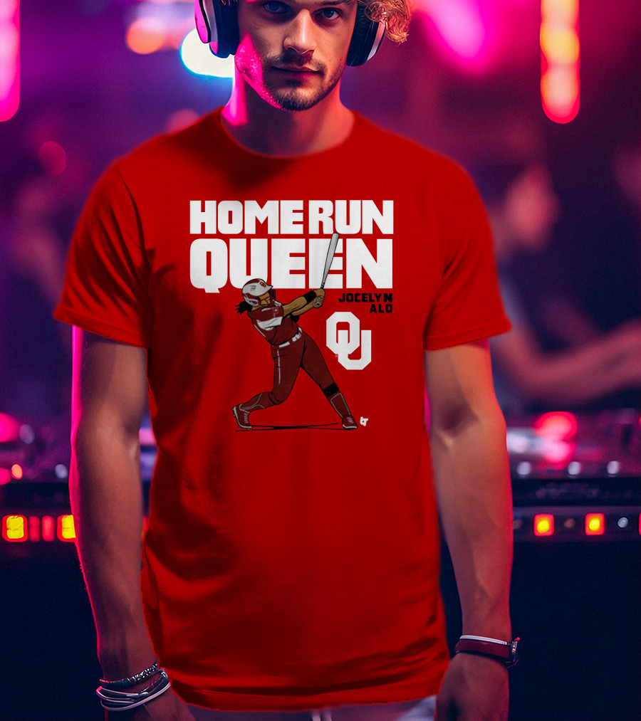 Home Run Queen Jocelyn Alo Oklahoma OU T-Shirt