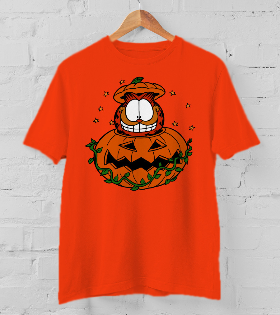 Garfield Jack-O'-Lantern Halloween Pumpkin T-Shirt