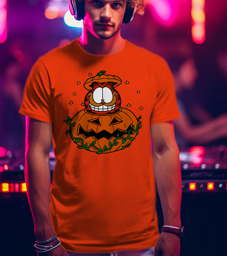 Garfield Jack-O'-Lantern Halloween Pumpkin T-Shirt