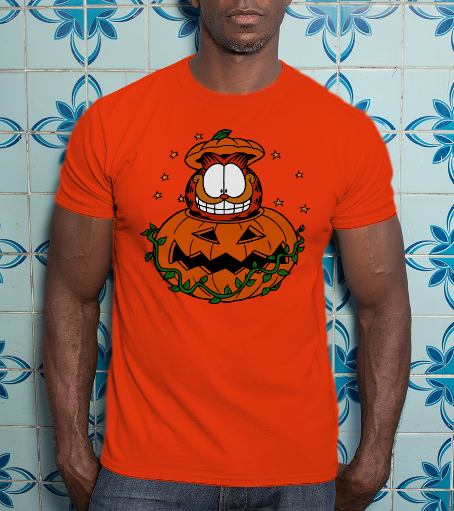 Garfield Jack-O'-Lantern Halloween Pumpkin T-Shirt