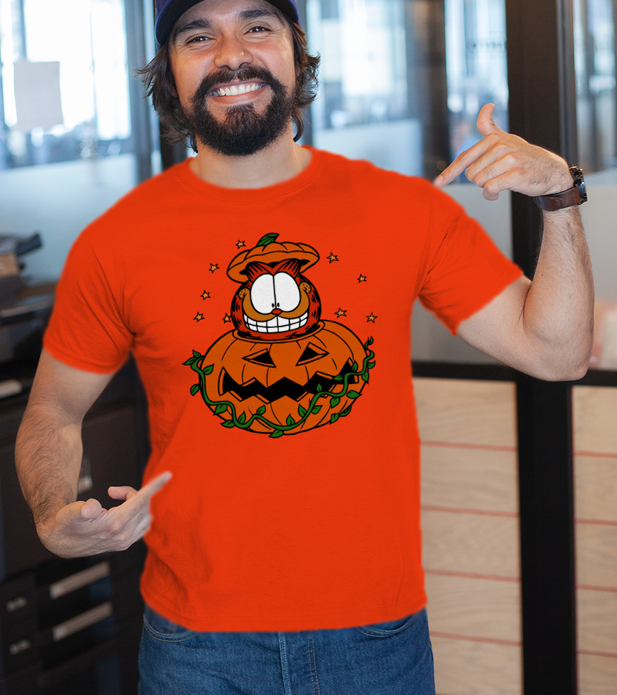Garfield Jack-O'-Lantern Halloween Pumpkin T-Shirt
