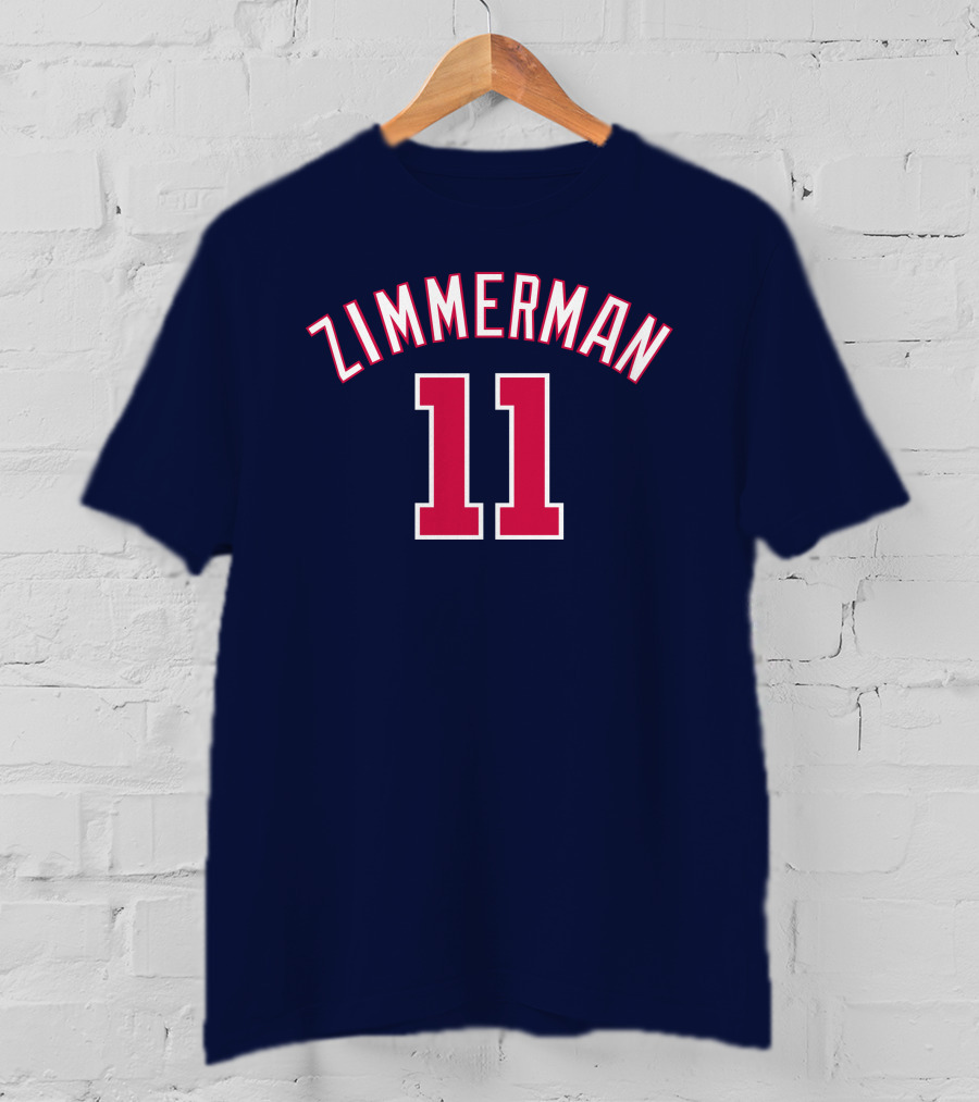Zimmerman 11 Baseball Jersey Navy Red T-Shirt