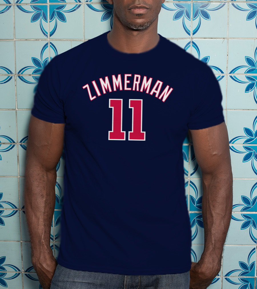 Zimmerman 11 Baseball Jersey Navy Red T-Shirt
