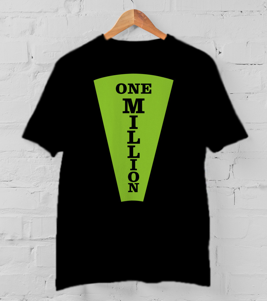 One Million Dollar Wedge Wheel Of Fortune Iconic Game Show T-Shirt
