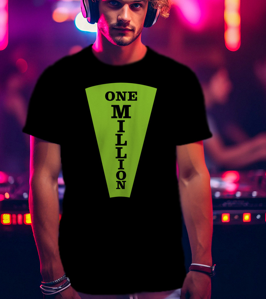 One Million Dollar Wedge Wheel Of Fortune Iconic Game Show T-Shirt