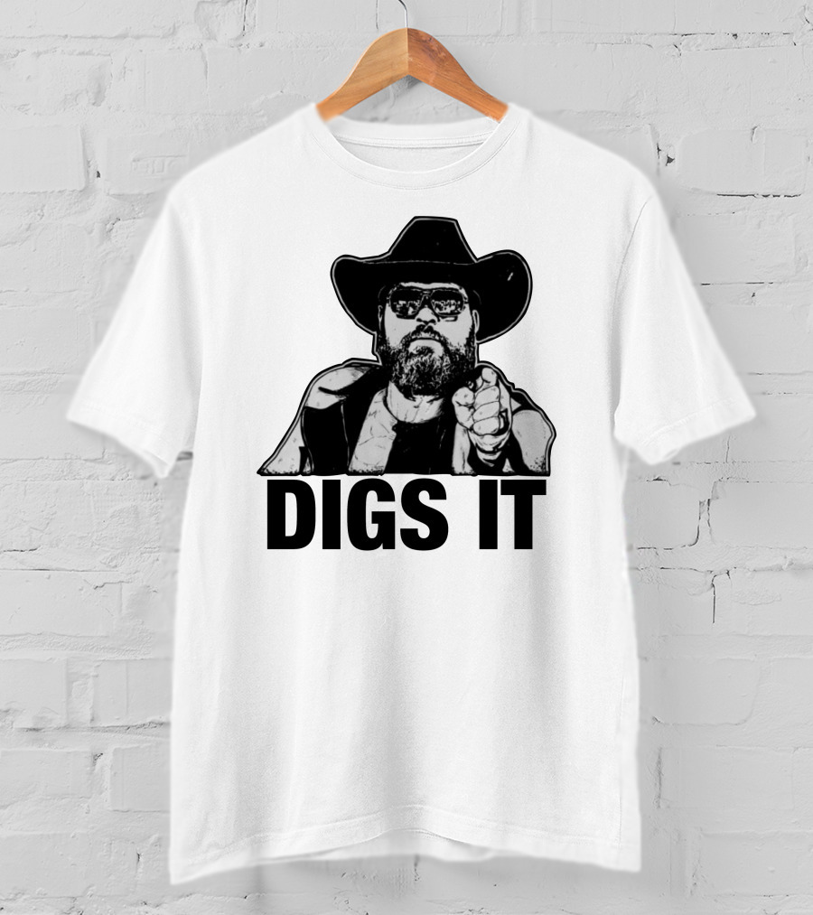 Pat McAfee Cowboy Style Digs It Rugged Look T-Shirt