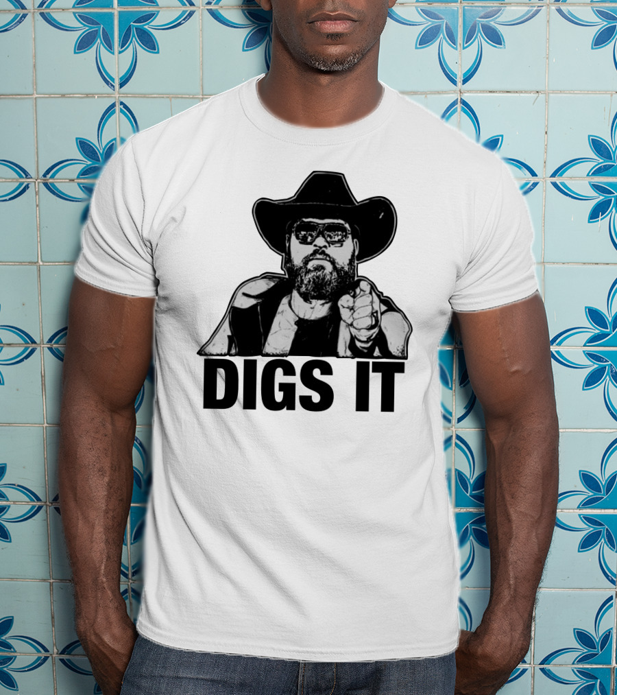 Pat McAfee Cowboy Style Digs It Rugged Look T-Shirt