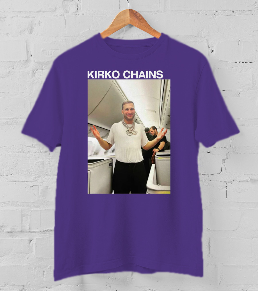 Kirko Chains Airplane Pose With Necklace T-Shirt