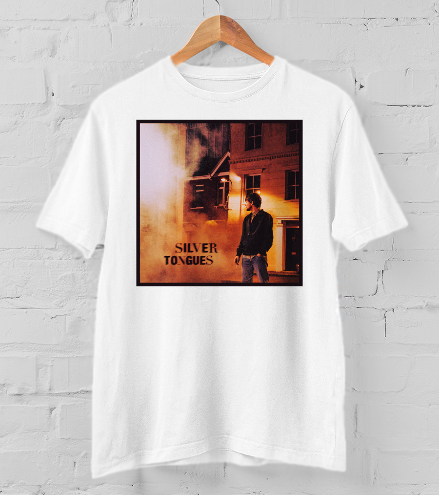 Silver Tongues Urban Night Scene T-Shirt