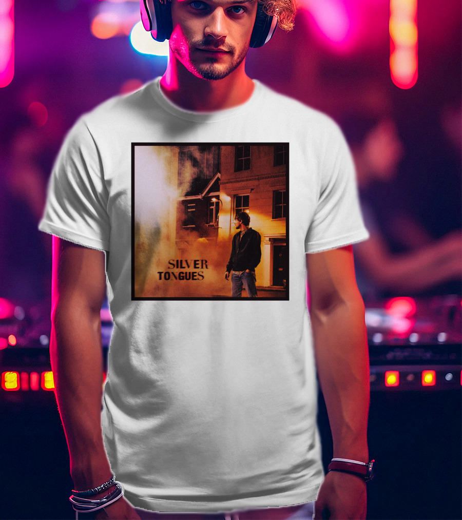Silver Tongues Urban Night Scene T-Shirt