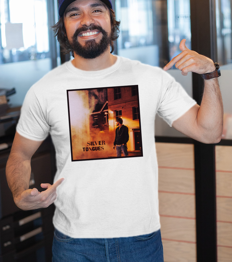 Silver Tongues Urban Night Scene T-Shirt