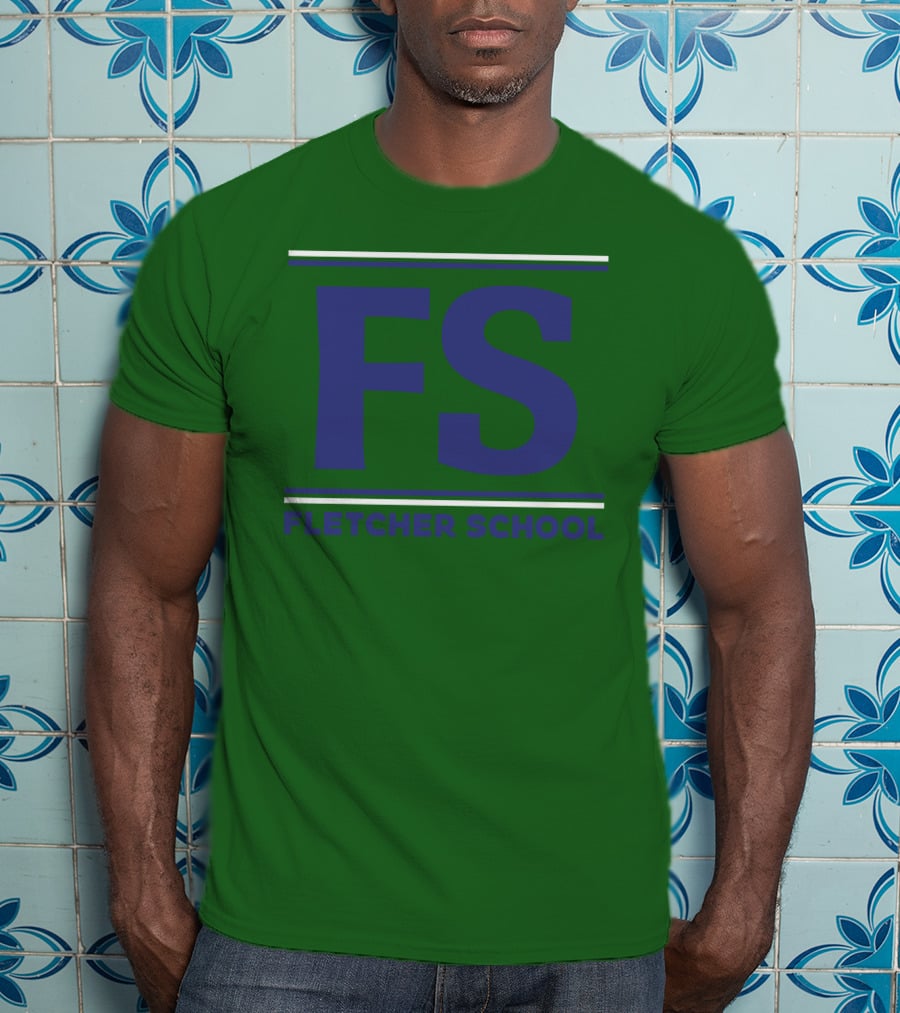 FS Fletcher School Green Background T-Shirt