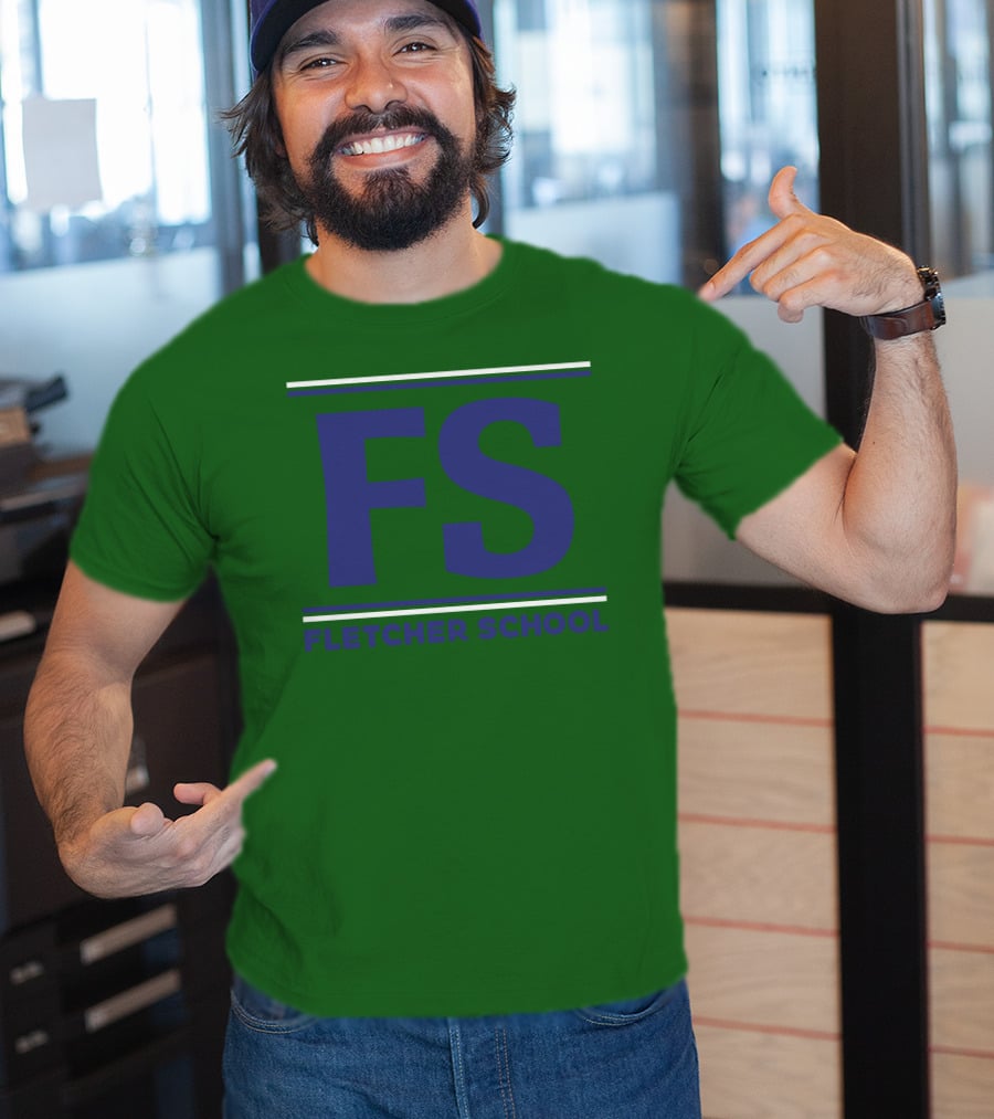 FS Fletcher School Green Background T-Shirt