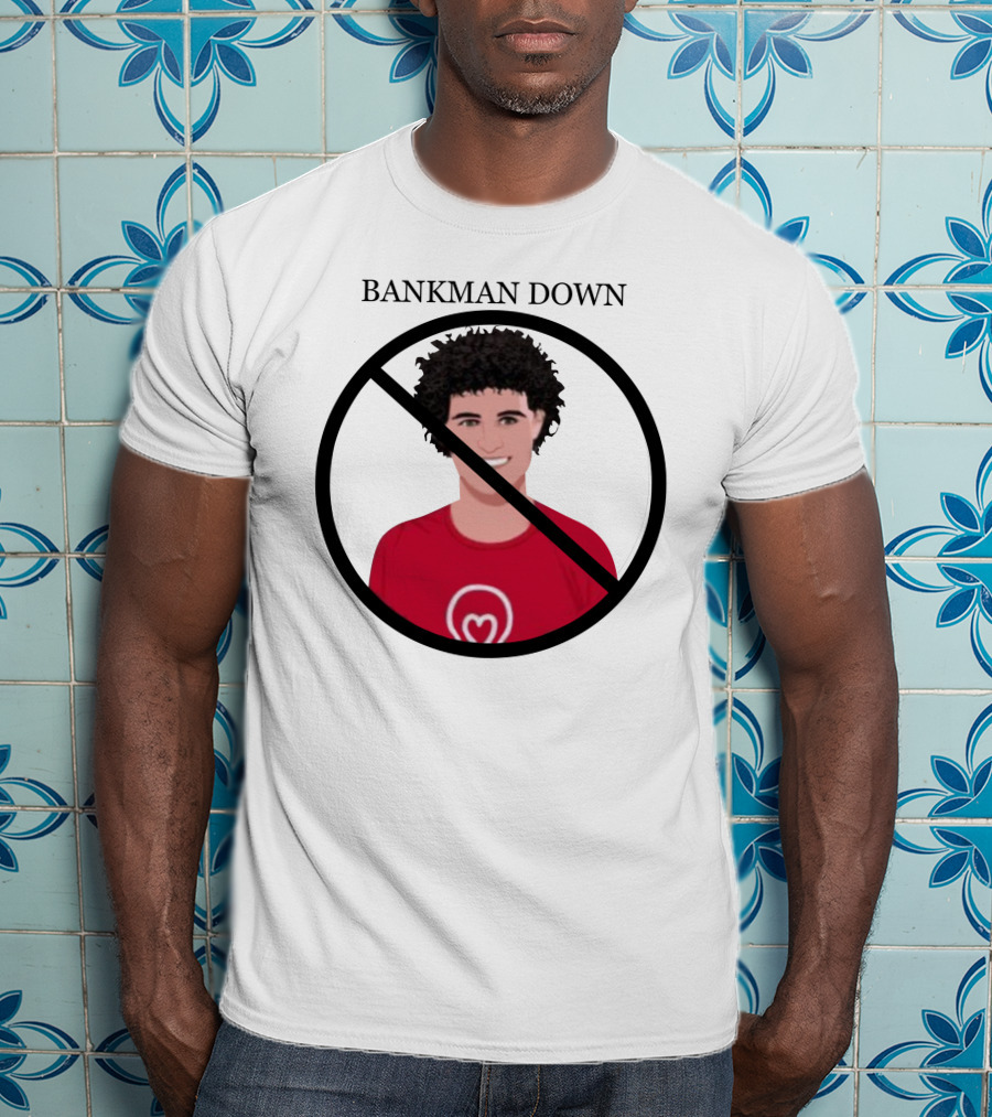 BANKMAN DOWN Red No Symbol Heart T-Shirt