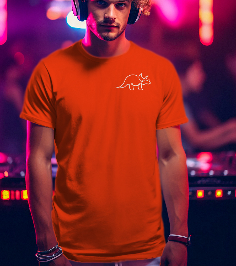 The Try Guys Dinosaur Outline Triceratops T-Shirt