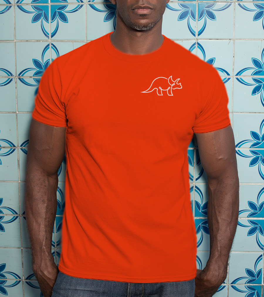 The Try Guys Dinosaur Outline Triceratops T-Shirt