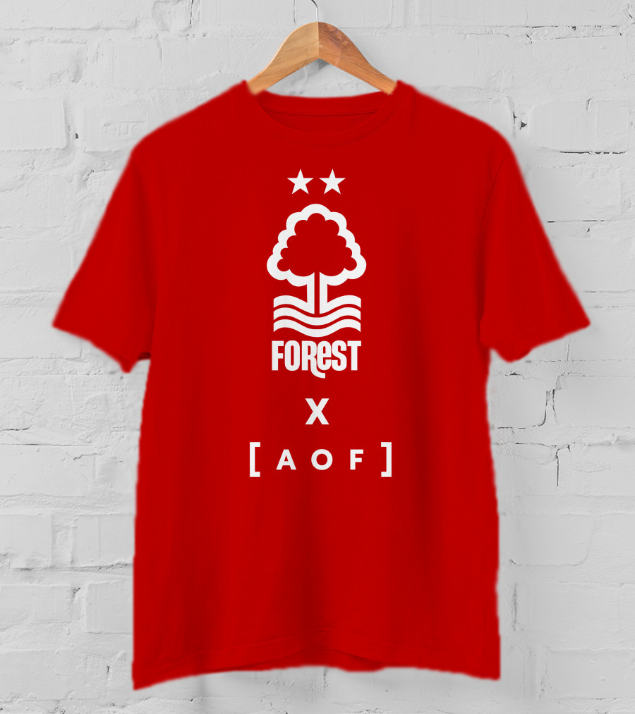 Forest X AOF Nottingham Collaboration Two Stars T-Shirt